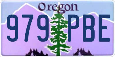 OR license plate 979PBE