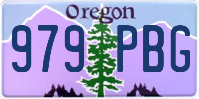 OR license plate 979PBG