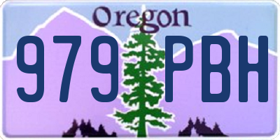 OR license plate 979PBH