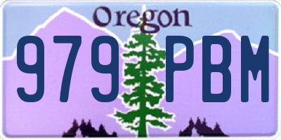 OR license plate 979PBM
