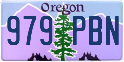 OR license plate 979PBN