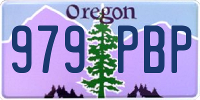 OR license plate 979PBP
