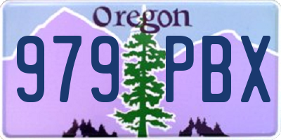 OR license plate 979PBX