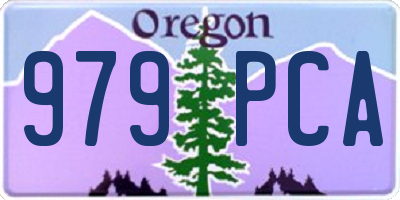 OR license plate 979PCA