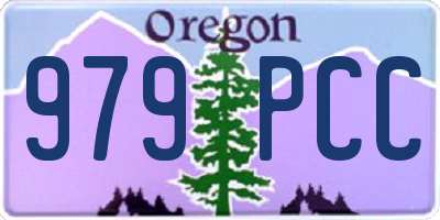 OR license plate 979PCC