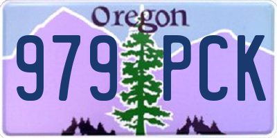 OR license plate 979PCK