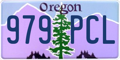 OR license plate 979PCL