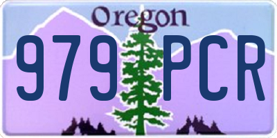 OR license plate 979PCR