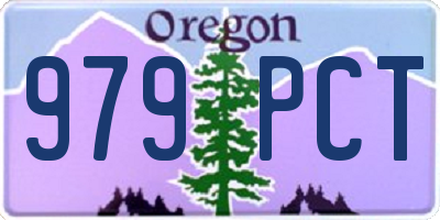 OR license plate 979PCT