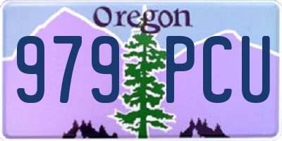OR license plate 979PCU