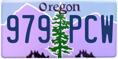 OR license plate 979PCW