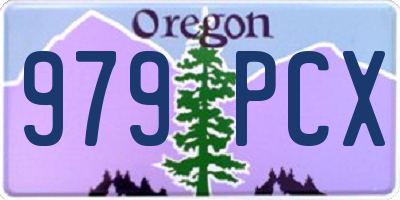 OR license plate 979PCX