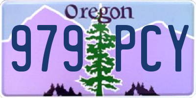 OR license plate 979PCY