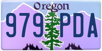 OR license plate 979PDA