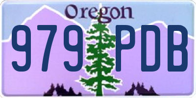 OR license plate 979PDB