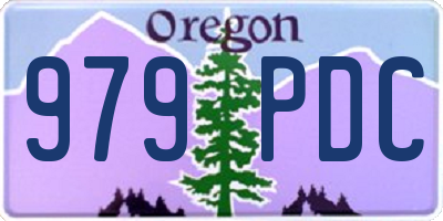 OR license plate 979PDC