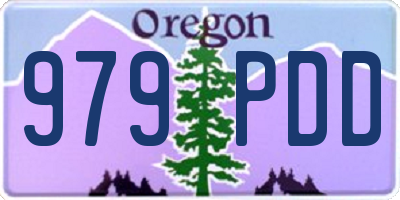 OR license plate 979PDD