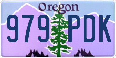 OR license plate 979PDK