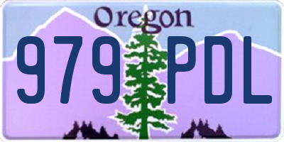 OR license plate 979PDL
