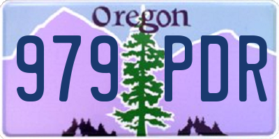 OR license plate 979PDR