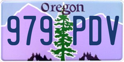 OR license plate 979PDV