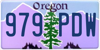 OR license plate 979PDW