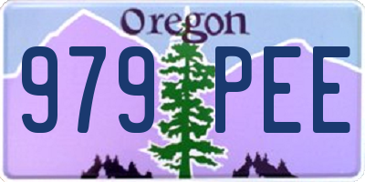OR license plate 979PEE