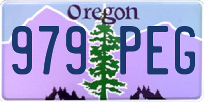 OR license plate 979PEG