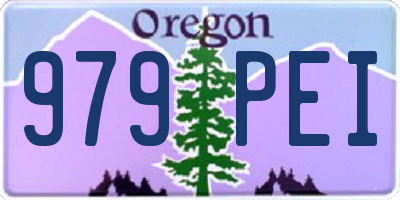 OR license plate 979PEI