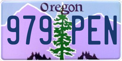 OR license plate 979PEN