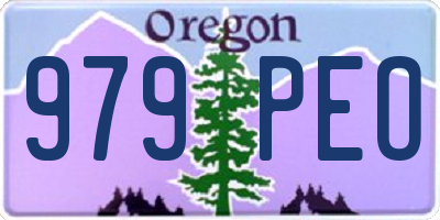 OR license plate 979PEO