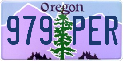 OR license plate 979PER