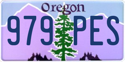OR license plate 979PES