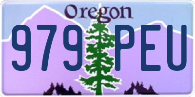 OR license plate 979PEU