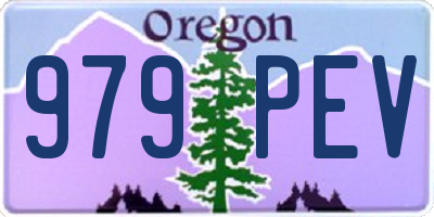 OR license plate 979PEV