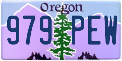 OR license plate 979PEW