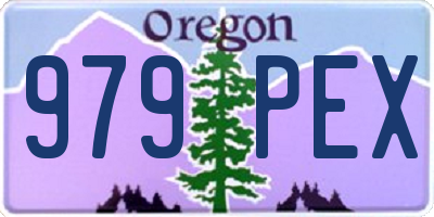 OR license plate 979PEX