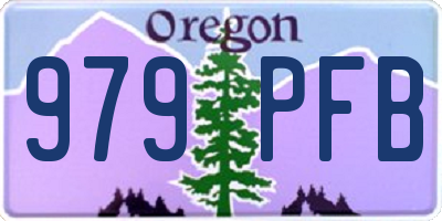 OR license plate 979PFB
