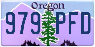 OR license plate 979PFD