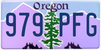 OR license plate 979PFG