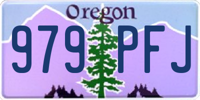 OR license plate 979PFJ