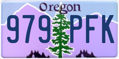 OR license plate 979PFK