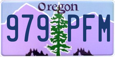 OR license plate 979PFM