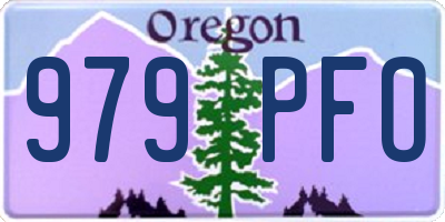 OR license plate 979PFO