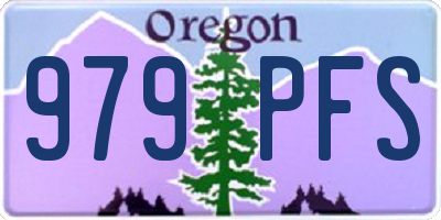 OR license plate 979PFS