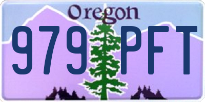 OR license plate 979PFT