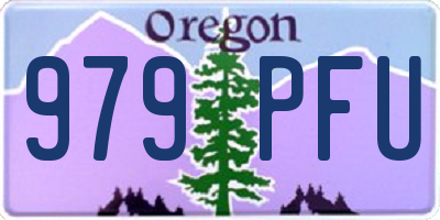 OR license plate 979PFU