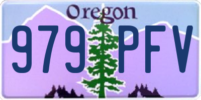 OR license plate 979PFV