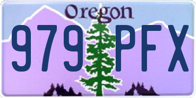 OR license plate 979PFX