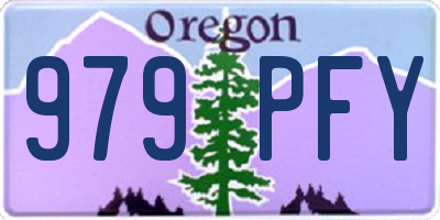 OR license plate 979PFY